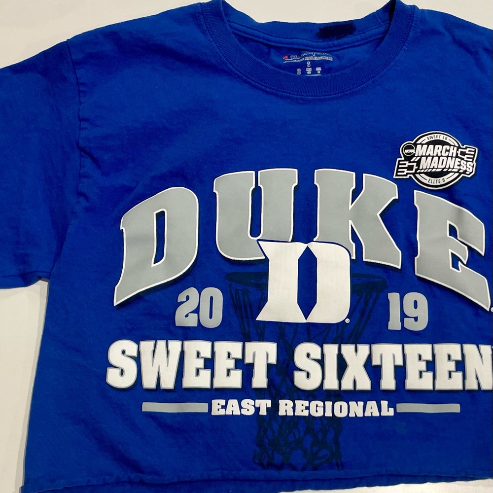 March Madness! Duke game day cropped tshirt, Sweet 16 from 2019.